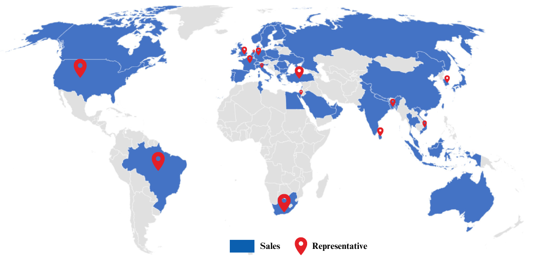 Bansal Wire Global Presence Map